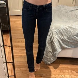 Paige dark blue denim jeans. Size 25